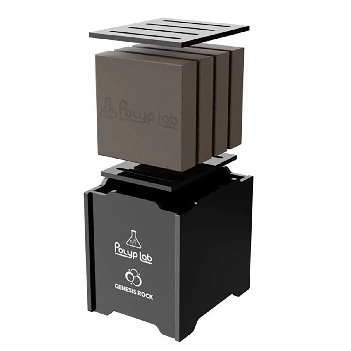 Polyplab Genesis Rock Power Rack éclaté avec blocs céramique déflecteurs de débit récifal