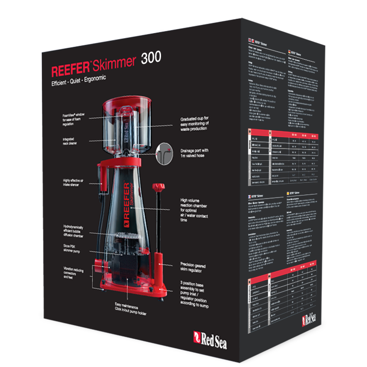 Red Sea RSK 300 REEFER Skimmer boîte emballage spécifications écumeur récifal