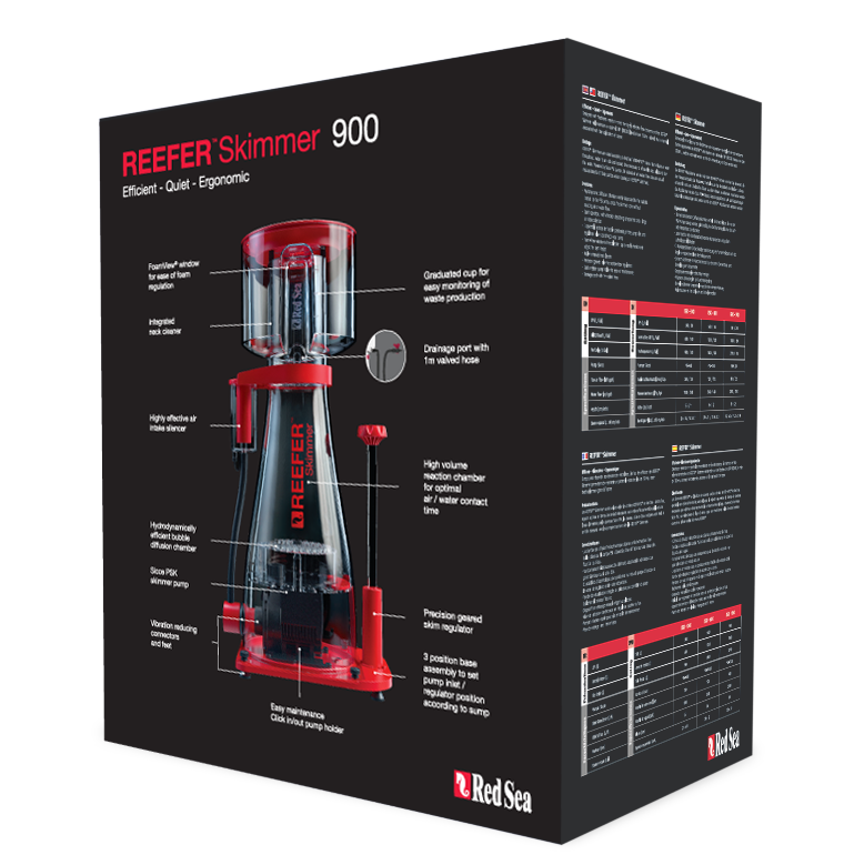 Red Sea RSK 900 REEFER Skimmer boîte emballage spécifications écumeur récifal