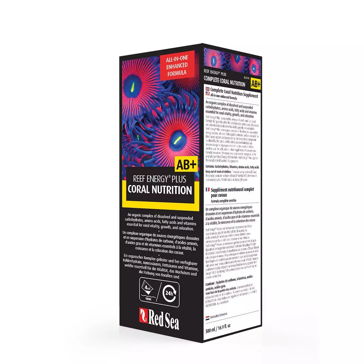 Red Sea Reef Energy Plus AB+ (500ml) – Nutrition Tout-en-Un pour Coraux