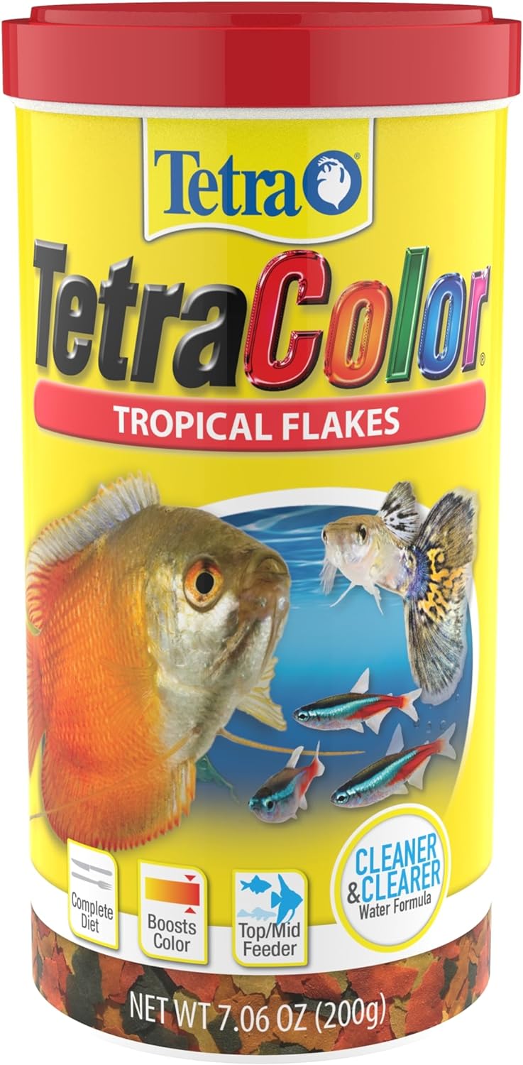 Tetra TetraColor Flocons Tropicaux, pot 200 g (7.06 oz), nourriture rehausse couleurs