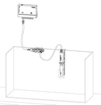 Sonde ReefSense salinité et température installée dans une décantation récifale