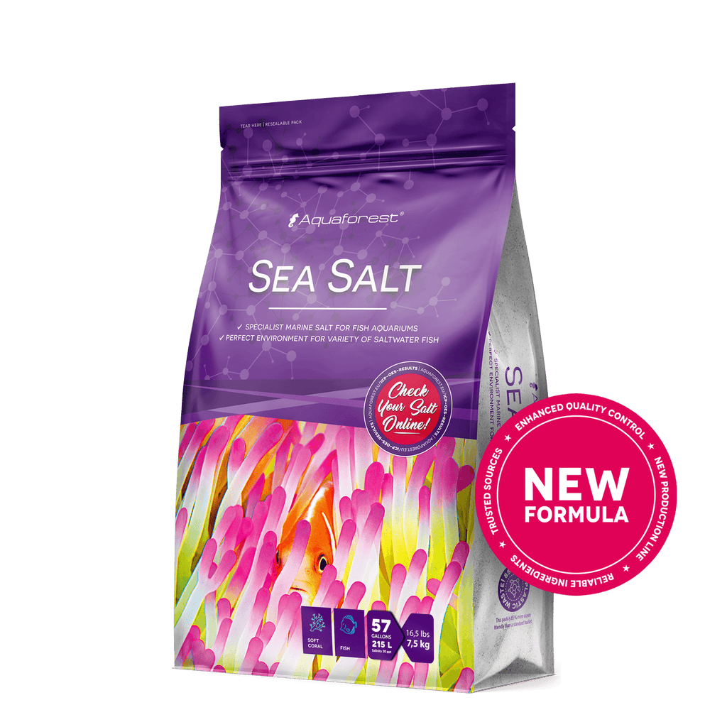 Aquaforest Sea Salt 7.5 kg bag new formula marine salt for fish and soft corals
