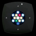 AquaIllumination Prime 16HD Freshwater noir vue dessous LEDs multicolores spectre eau douce planté