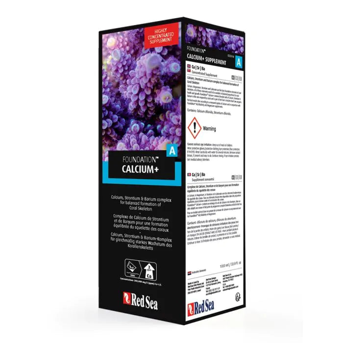 Red Sea Reef Foundation A (Ca/Sr) 1L – Équilibre Optimal du Calcium et Strontium pour Coraux
