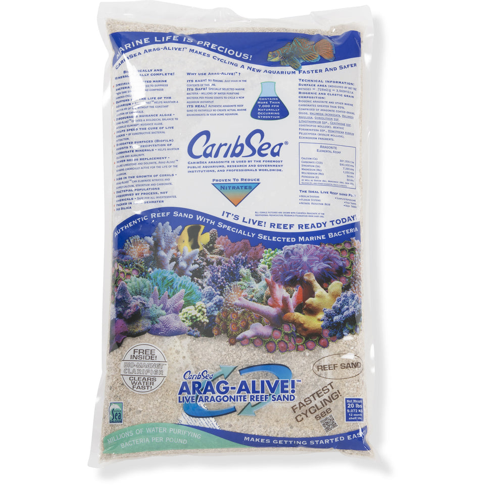 CaribSea Arag-Alive Special Grade Reef Sand, 10lbs