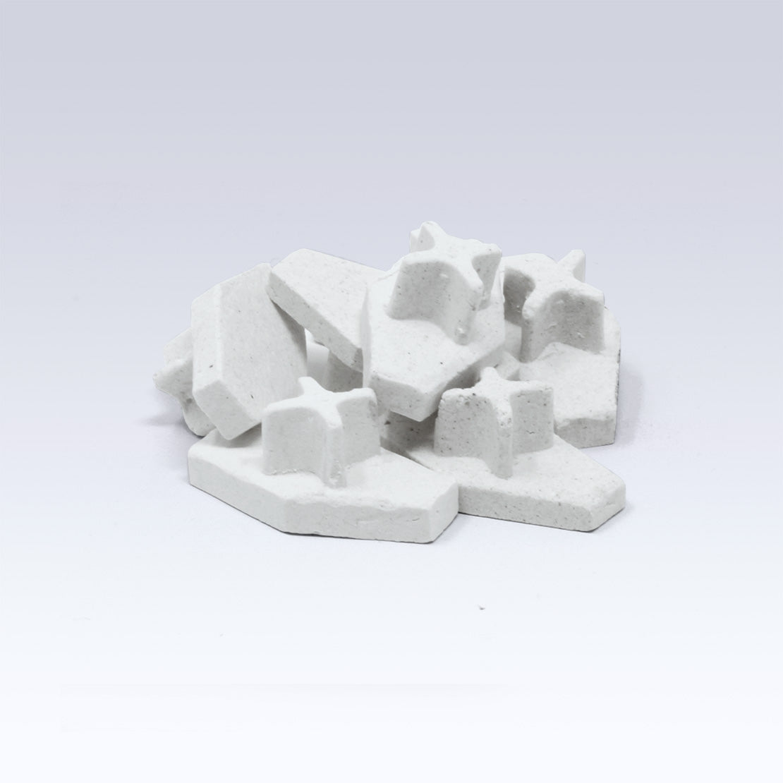 Seachem Coral Plugs Large — white frag plugs out of the package, official manufacturer image