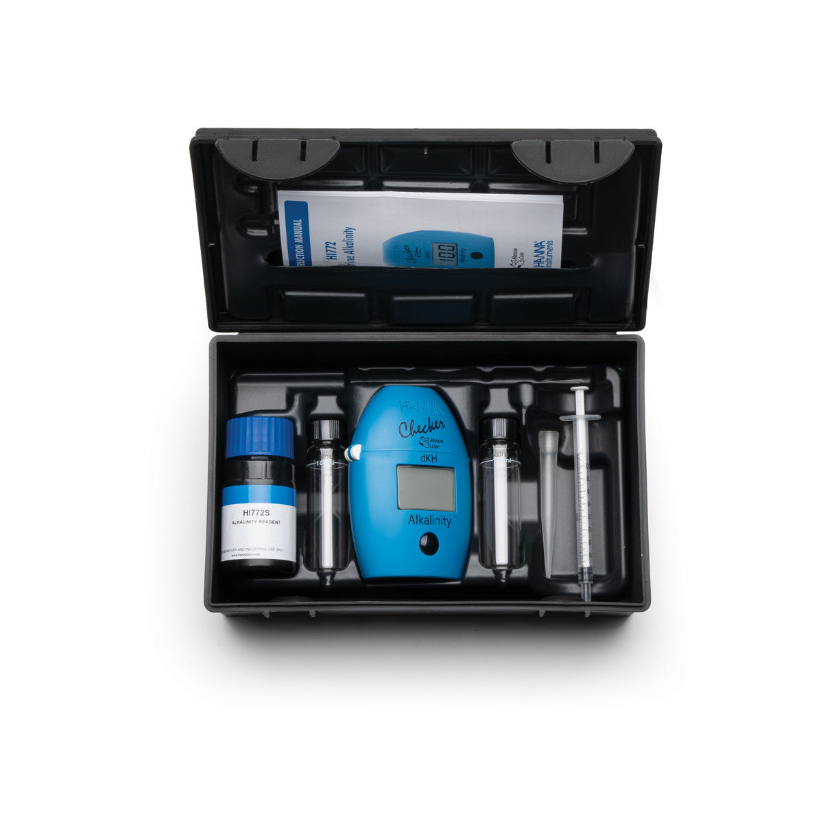 Hanna Checker HC HI772 alcalinité dKH — trousse complète dans son étui rigide