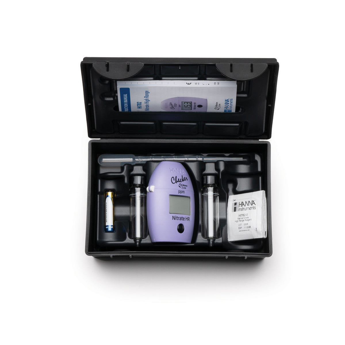 Hanna Checker HC HI782 nitrate HR — complete kit in its hard case
