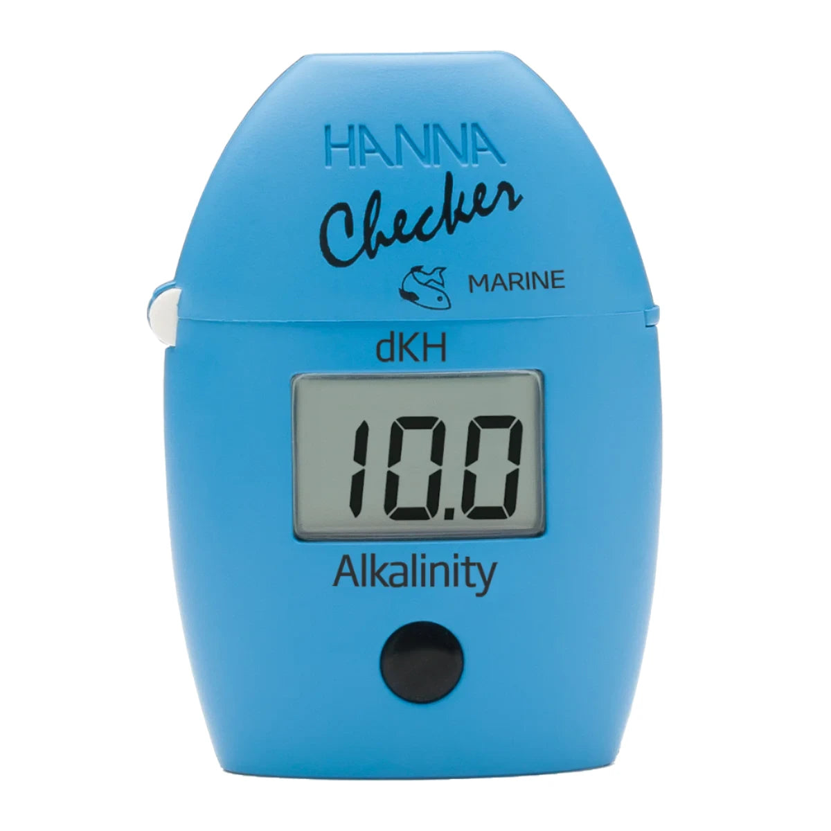 Vue complète du Hanna Alkalinity Colorimeter Checker dKH H1772 avec accessoires inclus.