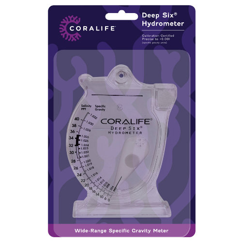 Coralife Deep Six Hydrometer hydromètre salinité gravité spécifique aquarium marin
