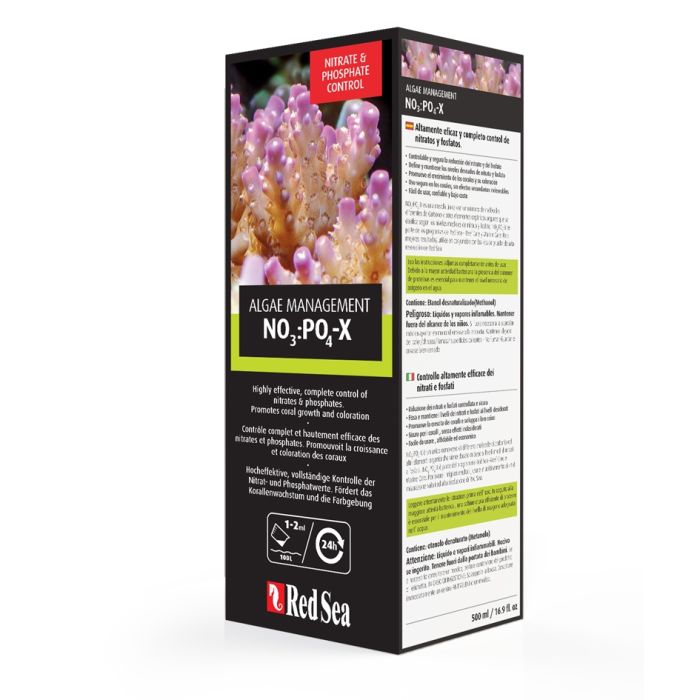 Boîte Red Sea NO3:PO4-X 500 ml réducteur de nitrates et phosphates NoPox aquarium récifal