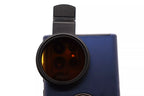 Reef Casa Foto filtre orange monté sur smartphone avec clip objectif caméra aquarium
