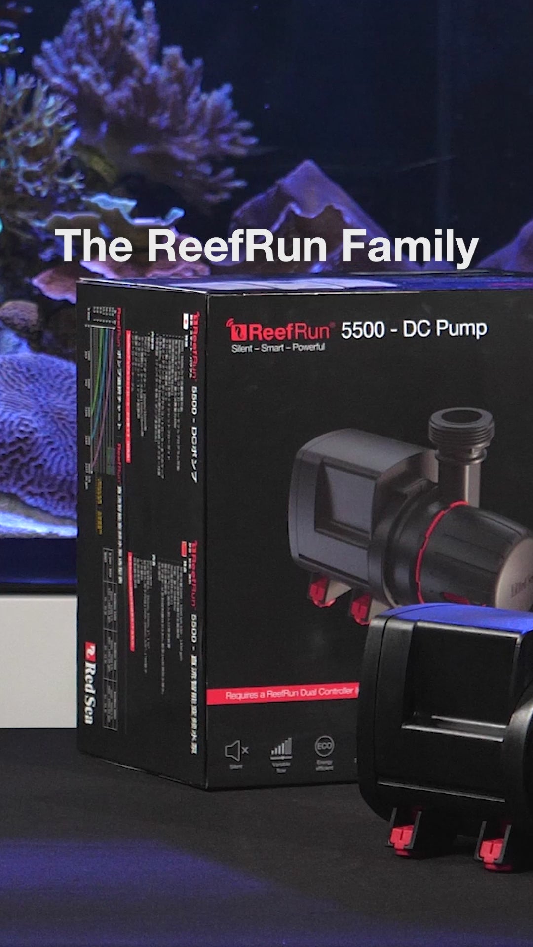 Video Red Sea ReefRun Family écosystème complet contrôleur pompe retour écumeur DC ReefBeat