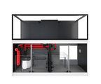 Aquarium récifal Red Sea REEFER 750 G3 avec meuble blanc, cuve Euro-brace 750 L sur 180 cm
