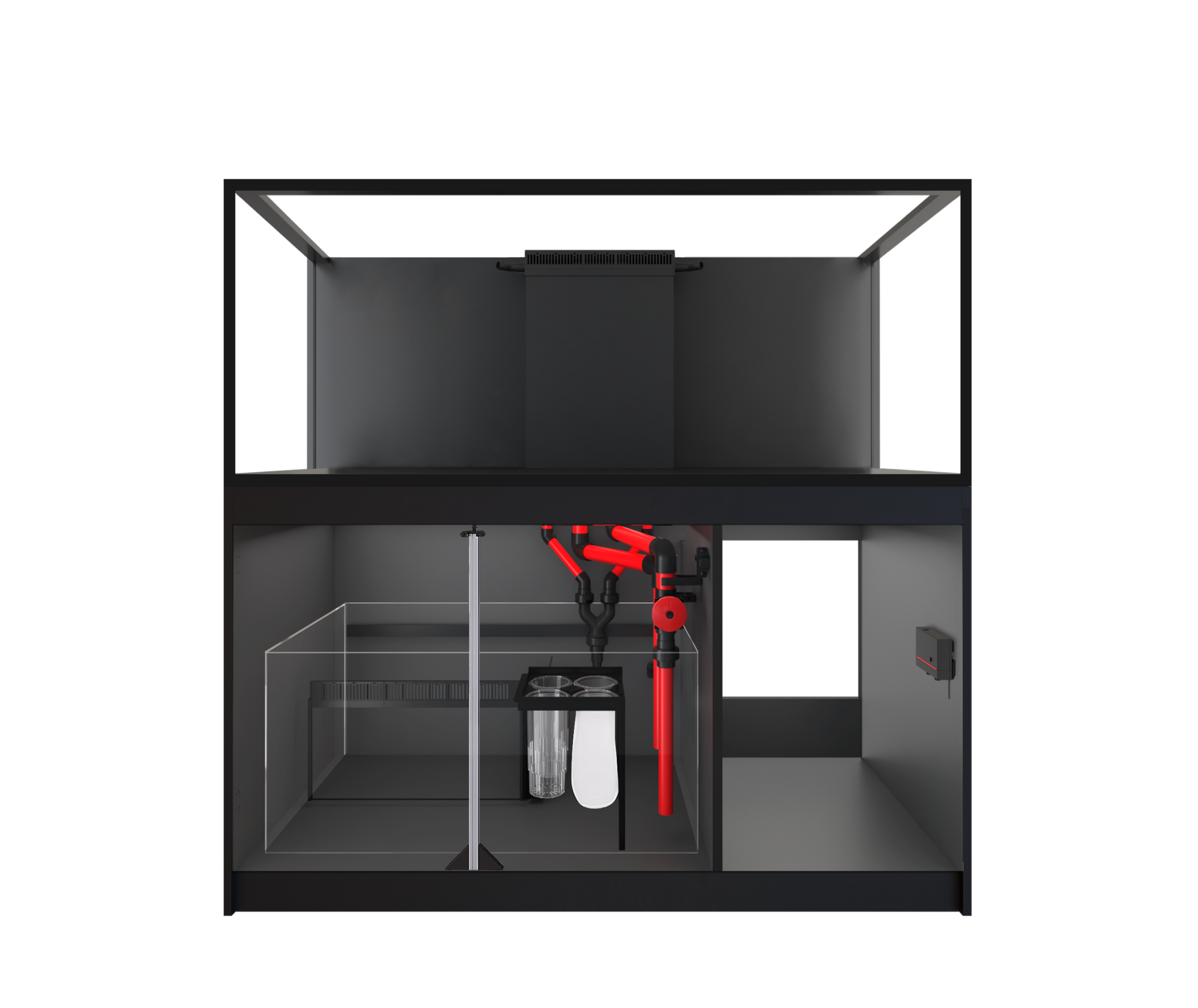 Red Sea REEFER 525 G3 noir — aquarium récifal 540 L sur meuble 150 cm
