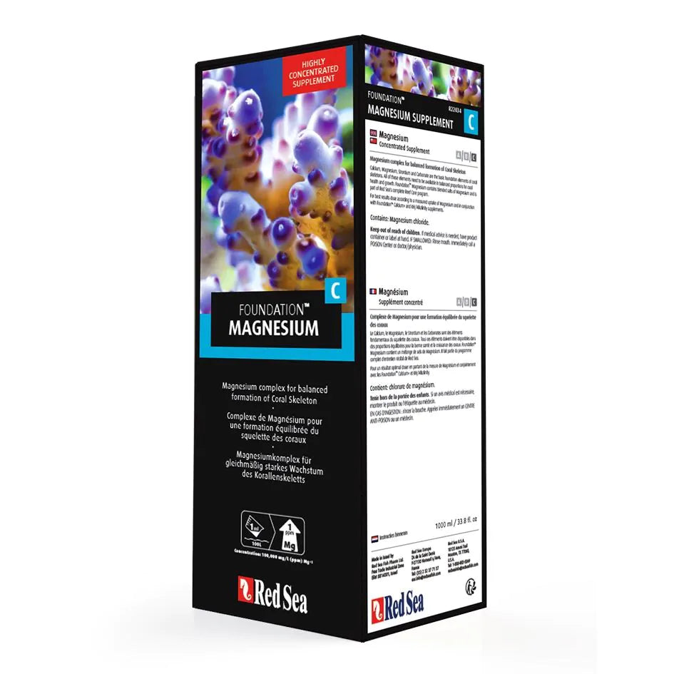 Red Sea Foundation C (Mg) 1L - Supplément de magnésium pour récifs équilibrés
