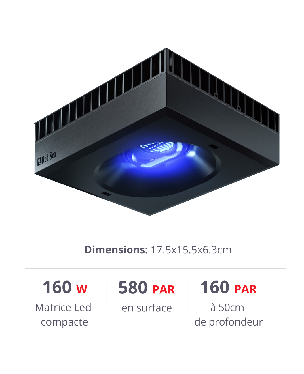 Red Sea ReefLED 160S – Éclairage LED Intelligent et Puissant pour Grands Aquariums Récifaux