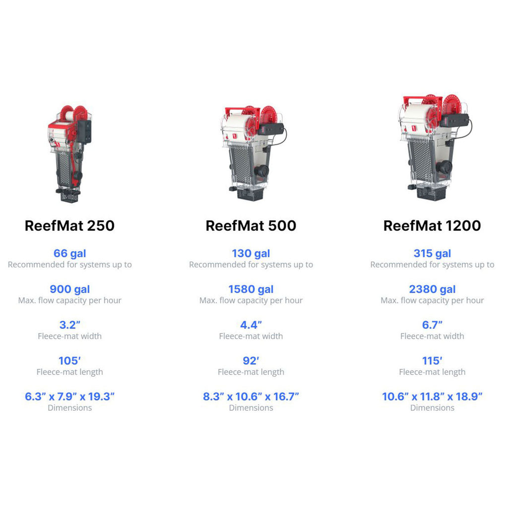 Red Sea ReefMat 500 – Filtre à Rouleau Automatique pour Aquariums Récifaux Jusqu’à 500L