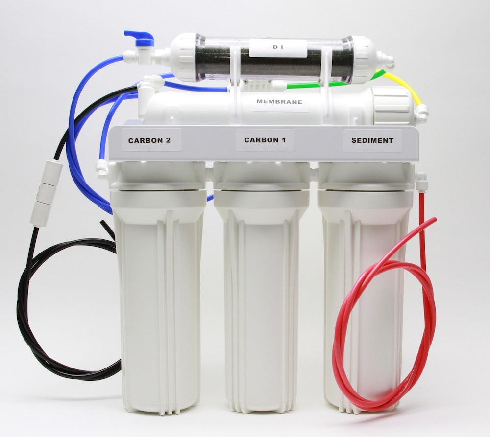 100GPD 5 Stage RO-DI System Cartouche Blanche – Osmoseur/Désionisateur 5 Étapes