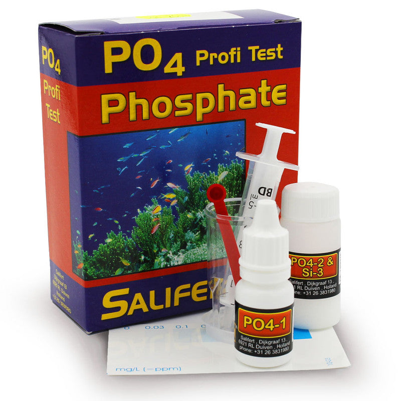 Salifert Phosphate PO4 Test Kit pour mesurer les phosphates dans les aquariums récifaux