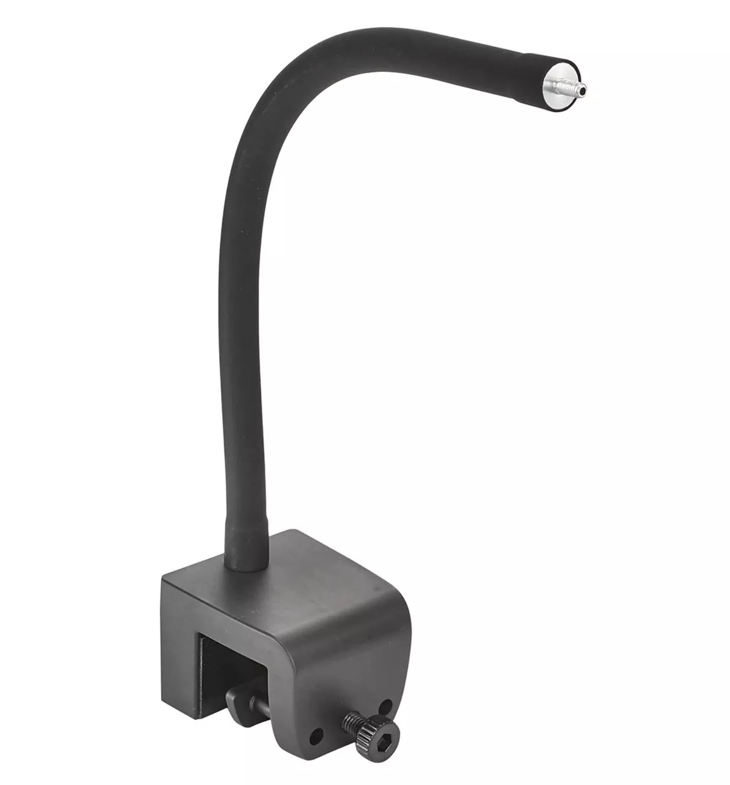 AquaIllumination Prime Flex Arm 12 po bras flexible silicone noir gooseneck vue seul