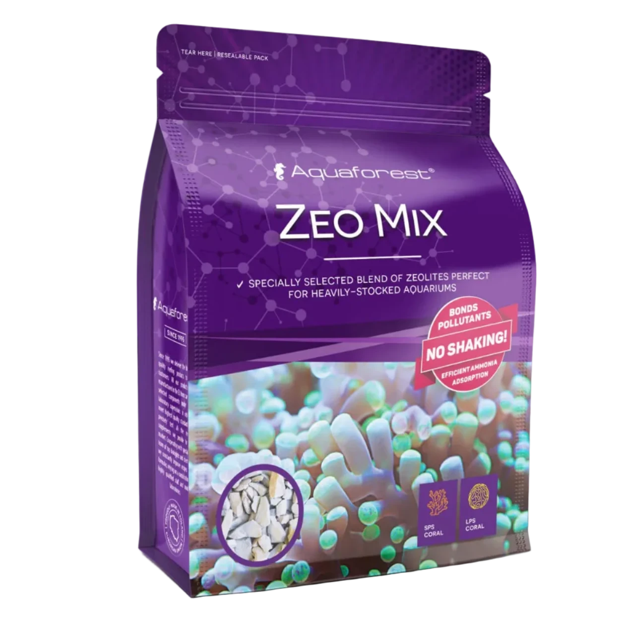 Sac  Aquaforest Zeo Mix 1000 ml mélange de zéolites pour aquarium récifal