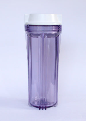 RO TRANSPARENT 10" Boitier avec 1/4" entrée/sortie