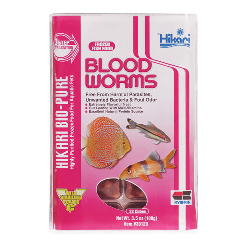 Hikari  3.5oz Blood Worms Cubes