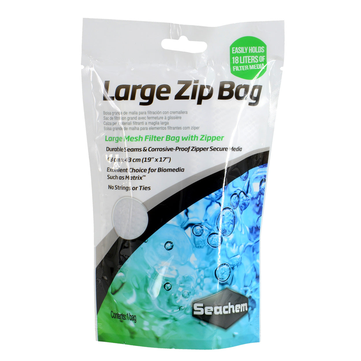Seachem Zip Bag - 19" x 17"