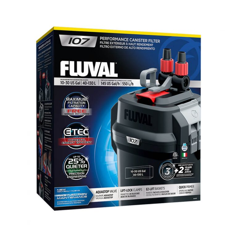 Fluval 107 Performance Filtres Extérieurs, up to 130 L (30 US gal)