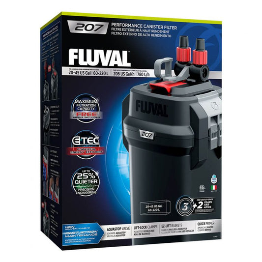 Fluval 207 Performance Filtres Extérieurs, up to 220 L (45 US gal)