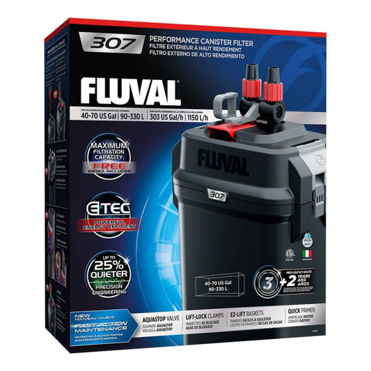 Fluval 307 Performance Filtres Extérieurs, up to 330 L (70 US gal)