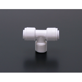 THREADED T 1/4" THREAD 2 TUBES 1/4"