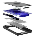 Radion G6 vue éclatée dissipateur thermique cluster LED lentille optique HEI2 EcoTech Marine