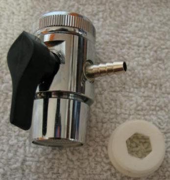 VANNE DE DÉRIVATION CHROME - HAUTE PRESSION POUR TUBE 1/4"