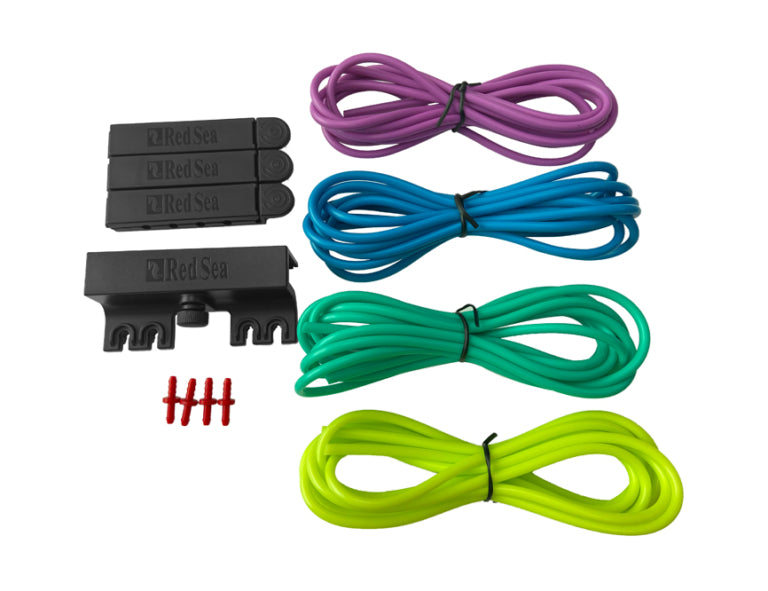 ReefDose Deluxe 4-Couleur Tube Kit (Bleu/Vert) – Tubes de Dosage Précis pour Aquariums