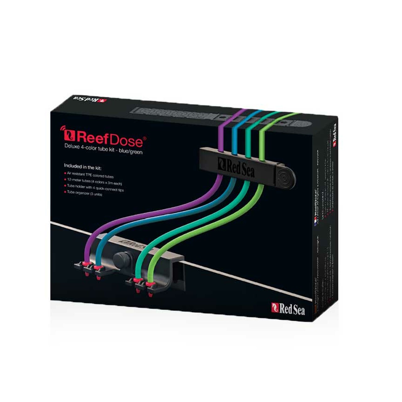 ReefDose Deluxe 4-Couleur Tube Kit (Bleu/Vert) – Tubes de Dosage Précis pour Aquariums