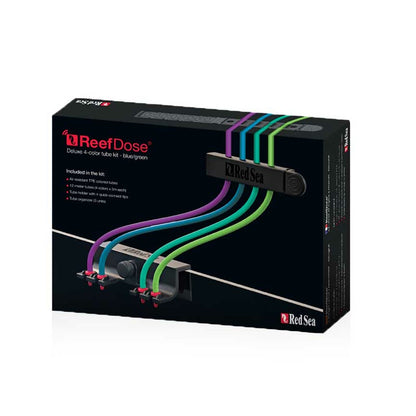 ReefDose Deluxe 4-Couleur Tube Kit (Bleu/Vert) – Tubes de Dosage Précis pour Aquariums