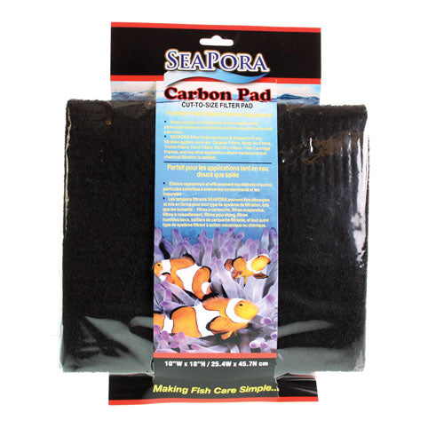 SeaPora Tampon de Filtration au Charbon 18"X10"