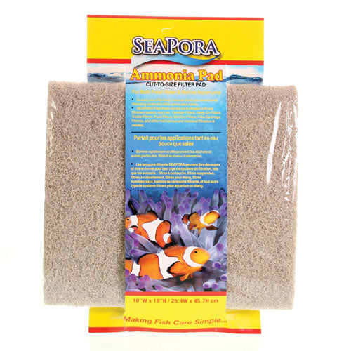 SeaPora Tampon de Filtration d'Ammoniac 18"X10"