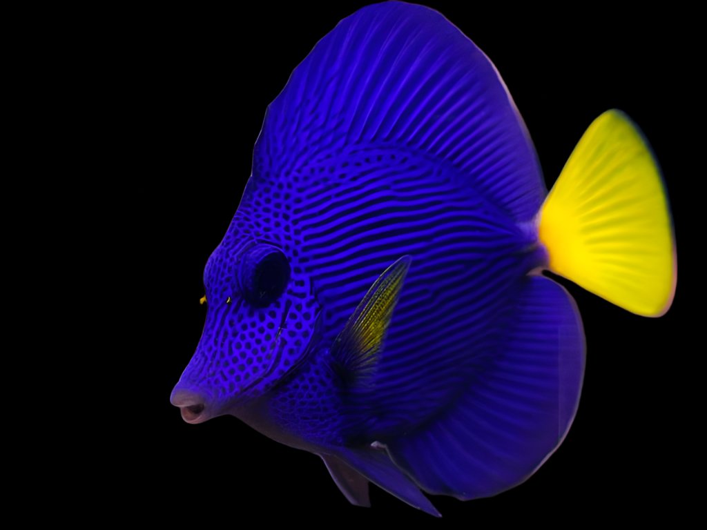 Zebrasoma xanthurum (Purple tang) Medium